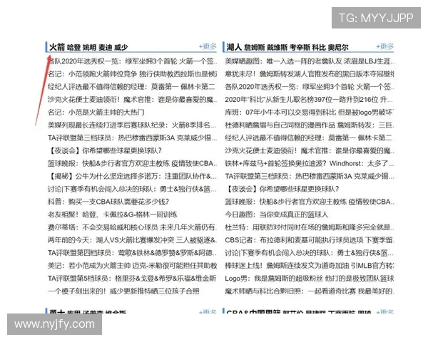 NBA中文网火箭队专题报道及信息更新分析